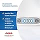 reer BabyCare Babywaage | Ergonomische Wiegeschale für Neugeborene/Babys | 25kg Maximalgewicht | Integriertes Maßband, HOLD- und Tarierfunktion | Beleuchtetes LCD-Display | Präzision von 5g