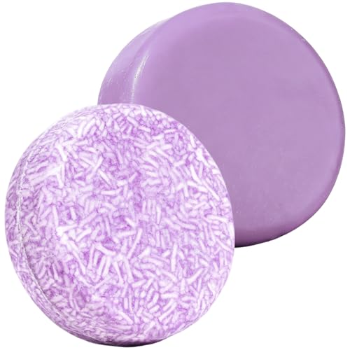 Après-shampooing Blueberry Fields 2 pièces, barre de savon 60g avec extrait de myrtille pour aider à réduire la casse, à apprivoiser les frisottis et soutenir la santé du cuir chevelu