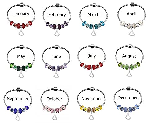 White Birch Fit Pandora Charm Bracelet For Women Pink Crystal October Birthstone Gifts For Women And Girls 8 Inch Medium Size For Women Jewelry #TOP1