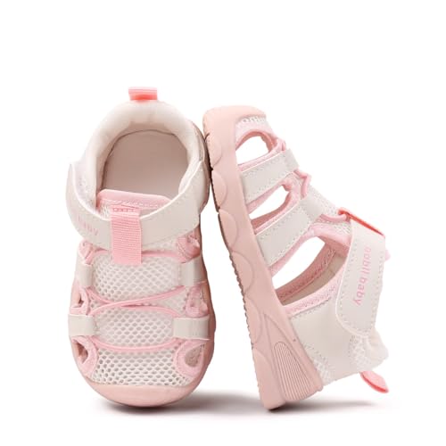 Toddler Little Kid Girls Boys Sandals Dress Shoes Premium Rubber Sole Closed-Toe Non-Slip Shoes Soft First Walkers Shoes3