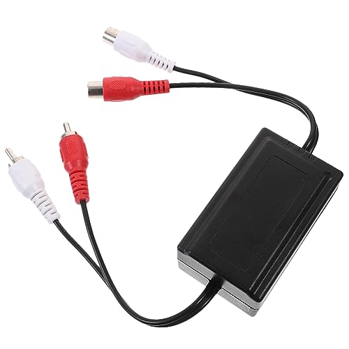 Gatuida Isolateur de Boucle de pour Audio de Voiture Filtre Antiparasite Améliore la Qualité Sonore et Réduit Bruit Compatible avec Divers Systèmes Audio et Modèles de Voitures