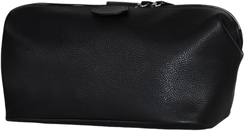Miniatura 8 de Leather Luxury Sport Beauty Case Toiletry Bag  Handmade to Order in Italy, Soft Pebble-Grain  Travel Accessories Pouch, Full Grain Leather