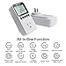 KETOTEK Watt Meter Power Meter Plug Electricity Usage Monitor for Home, Energy Monitor with LCD Display, Kilowatt Meter Socket Outlet, Voltage Amps Power Consumption Meter, Overload Protection