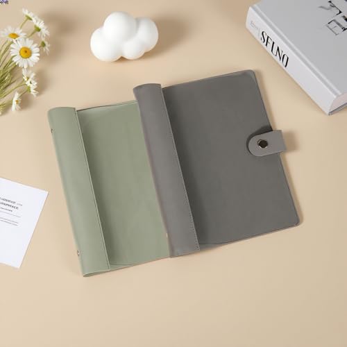 Set Da 2 Raccoglitori Ad Anelli A5 In PVC Trasparente – 6 Anelli Con Chiusura A Pressione, 23,7x17 Cm, Design Daisy
