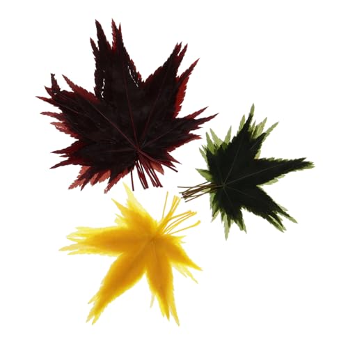 Luxshiny 30Pcs Decorative Maple Leaf Sushi Dish Natural Sashimi Decor for Plating Lightweight Sushi Accessories for Events Weddings and More