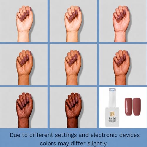 Image of Bolt Bee Gel Nail Polish with Glossy Finish | Gel Paint Soak Off UV Led Non-Smudging,Long-Lasting Nail paint | Highly Pigmented Gloss Touch Polish For Home Manicure & Salon | Gift Set for Women-15ml