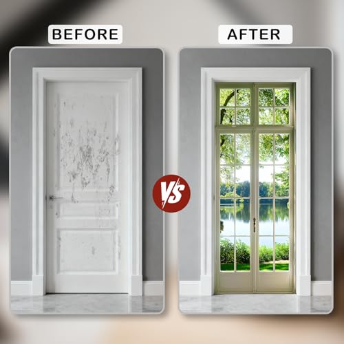Image of Nuxovilar Lake View Door Stickers Peel Stick PVC 30.3x78.7 Inches