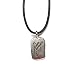 Rune Feoh Pewter Pendant on Corded Necklace, Ancient Runes Collection