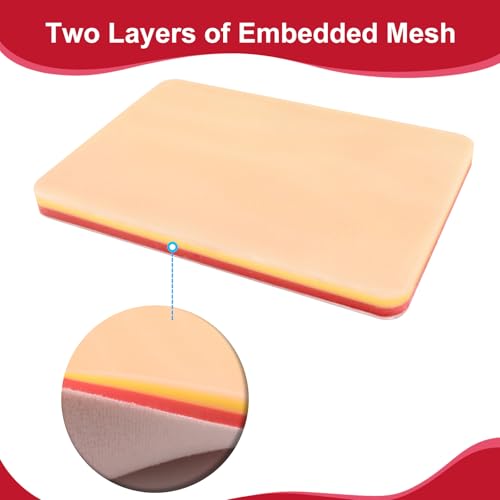 Image of Medarchitect DIY Incision Suture Pad with Hook & Loop Design, for Advance Deep Suture Skill Practice. Replacement - Use Together with MA ASB Device