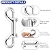 equlup Diving Clip, 90mm / 3.5in Quick Release Snap Shackle 316 Stainless Steel Scuba Buckle Double Ended Snap Marine Grade Chain Clip Key Holder for Dog Leash Feed Bucket (90mm)