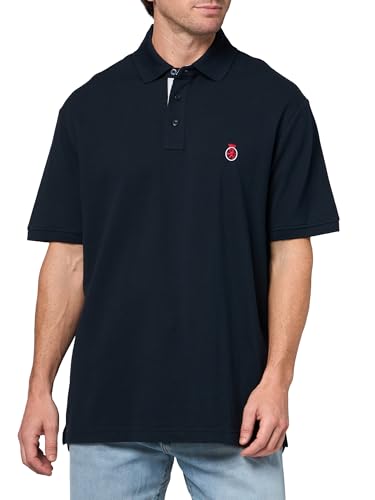 Camisetas polo casuales de manga corta para hombre de Tommy Hilfiger, corte clásico con diseño bordado del escudo miniatura 3