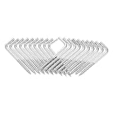 Simple à installer : les pointes pointues permettent une mise en place sans effort, ou à utiliser avec des vis d'expansion pour plus de sécurité, crochet en acier allié, crochets à bijoux