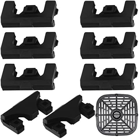 IMPRESA [8 Pack] Impresa Air Fryer Tray Bumpers Other Air Fryers - Rubber Bumpers to Prevent Basket Damage - Silicone Air Fryer Basket Protective Feet - Air Fryer Replacement Parts Cover