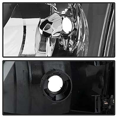 ACANII - For 1997-2003 Ford F150 Black Housing [Harley Davidson Style] Headlights w/Corner Lights Assembly Left+Right