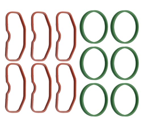 079129717B Upper & Lower Intake Manifold Gasket Set - 12 Pcs - Compatible with Audi 3.0T S4 S5 A6 A7 A8 Q5 Q7 SQ5 (2009-2019) - Replaces OE#079129717D