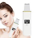 Skin Scrubber, 4 in 1 Ultraschallpeelinggerät Mitesserentferner für die Tiefenreinigung Haut Ionen Schönheitsinstrument für Gesichtspflege Porenreiniger