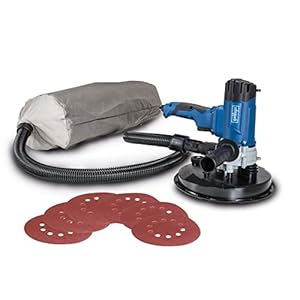 Scheppach Wand- en plafondslijper DS200 (1200 watt, grote slijpschijf Ø- 215 mm, ergonomische constructie, incl. 6…