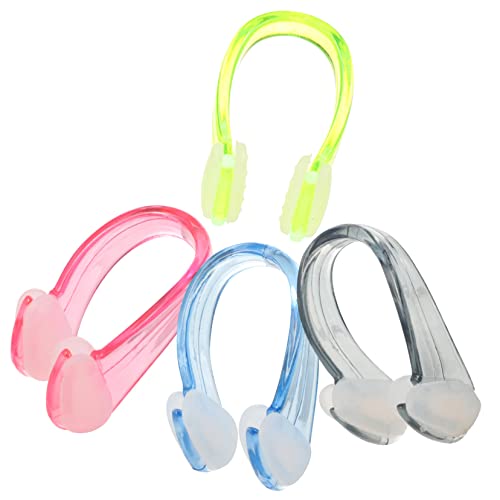 GAROZATION Ergonomic Swimming Nose Clip Waterproof Comfortable Non-Slip for Lap Swimming Accessories Pool Nose Clips Portable Swim Supply
