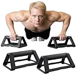 Conception ergonomique qui épargne le poignet : Adieu les douleurs au poignet ! La base angulaire en caoutchouc souple favorise une position naturelle de la main, amortissant les articulations pendant les pompes, les extensions de mains et la gymnastique suédoise. Entraînez-vous plus longtemps, poussez plus fort - sans aucune gêne.