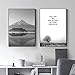 Produktbild Sungup Minimalistische Gebirgsnaturlandschaft Wohnkultur Nordische Leinwand Malerei Wandkunst Poster für Wohnzimmer Wanddekoration 60 x 80 cm × 2NoFrame