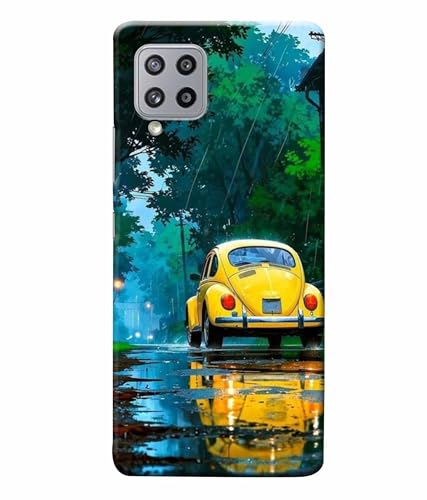 Image of Printed Hard Back Case Cover & Compatible for Samsung Galaxy M42 5G | Car Painting Art (Multicolor) - D1197