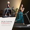 Sunny Health & Fitness Endurance Cardio Running Walking Treadmill with Extended Safety Handrails, Wide Deck, Shock Absorption, Digital Monitor, Optional Free SunnyFit App Bluetooth Connection