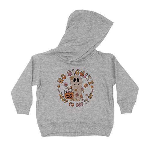 Bag it Up Halloween Kids Hoodie Sweatshirt Toddler 4T Heather Grey