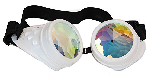Kaleidoscope Goggles Sunglasses Cosplay Aviator Steampunk Cyber Ravers
