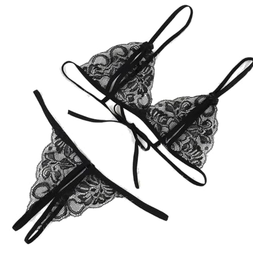 1 Satz BH Damen Set Spitze Dessous, sexy Teddy Bodysuit, verstellbare Lace Unterwäsche
