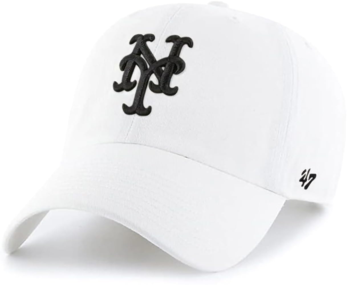 '47 MLB New York Yankees Brand Navy Basic Logo Clean Up Home Adjustable Hat — view 49