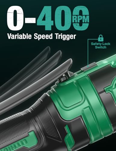 KIMO 20V Electric Ratchet Wrench 3/8 Set, 89 Ft-lbs 400 RPM Cordless Ratchet Wrench, 2x2.0Ah Li-Ion Battery, Fast Charger, Electric Wrench Set w/ 7 Sockets, 3/8" to 1/4" Adapter, 3-Inch Extension Bar by K I M O. - Image 14