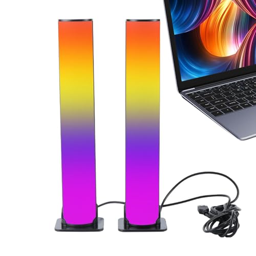 Luces decorativas RGB, escritorio iluminación ambiental - Barra de luz RGB decorativa - Lámpara de cambio de color, elegante decoración de mesa para juegos, películas, recolección, citas