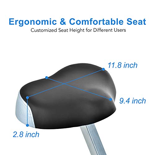 TECHMOO Folding Magnetic Stationary X Exercise Bike Upright Recumbent Exercise Bike Folding Fitness Home X Exercise Bike Indoor Cycling Bicycle for Workout Machine Cardio Workout Losing Weight(Black)