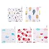 NUOBESTY 5 Stks Baby Washandjes Ultra Zachte Katoenen Handdoek Pasgeboren Bad Gezicht Handdoek Leuke Herbruikbare…