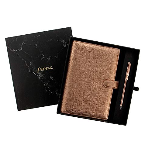 Filofax Fosbury Organiseur personnel avec stylo à bille, or rose