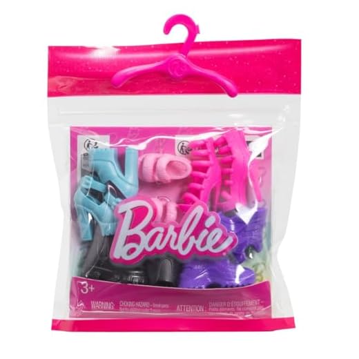 Barbie Fashion Pack - HWV71 - Confezione da 5 Pezzi di Scarpe, Tacchi, Scarpe per Bambole Barbie