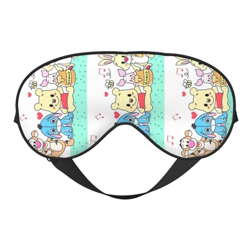 くまのプーさん 睡眠用 遮光 目隠し 可愛い 安眠 快眠 軽量 キャラクターズ グッズ ポーチ付き ケース付き 自由調整可能 子供 男の子 女の子 ds118
