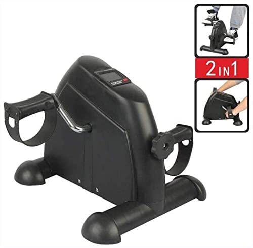 Mini Oefening Bike Pedaal Exerciser Draagbare Home Leg Arm Cycle Desk Thuis Zitting Gym Pedaal Met Lcd Display En Verstelbare Weerstandsknop For Gym Fitness Cardio Training - Afbeelding 4