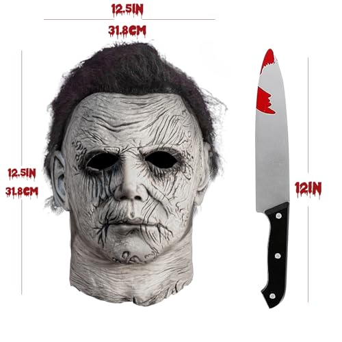 Michael Myers Mask Halloween Costume for Adult Cosplay Masquerade Party - image 3