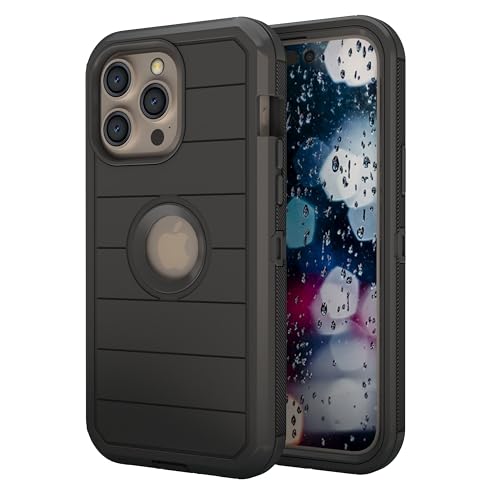 Image of KLD Hard Back Case for Apple iPhone 15 Pro MAX Cover Military Grade Protection Heavy Duty Rugged Shockproof Smart Case - Black