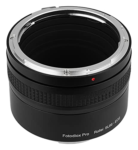 Image of Fotodiox Pro Lens Mount Adapter - Rolleiflex SL66 Series Lens to Canon EOS (EF, EF-S) Mount SLR Camera Body with Built-in Focusing Helicoid