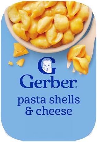 Gerber Toddler Pasta Shells and Cheese, 6 Oz, 6 Pack