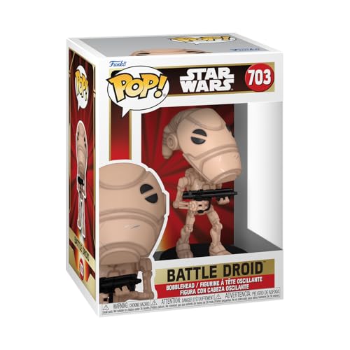 Funko POP! Star Wars: Star Wars EP1 The Phantom Menace Anniversary - Battle Droid - Figura in Vinile da Collezione - Idea Regalo - Merchandising Ufficiale - Giocattoli per Bambini e Adulti