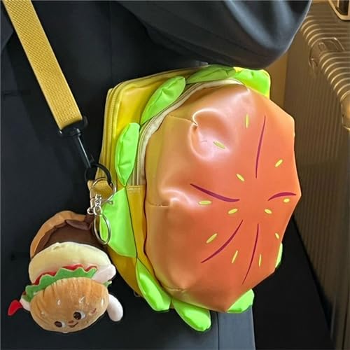 Tote Bag for Women, Women Cartoon Hamburger Crossbody Bag Creative Shoulder Bags Funny Bags Shopping Dating Handbag4