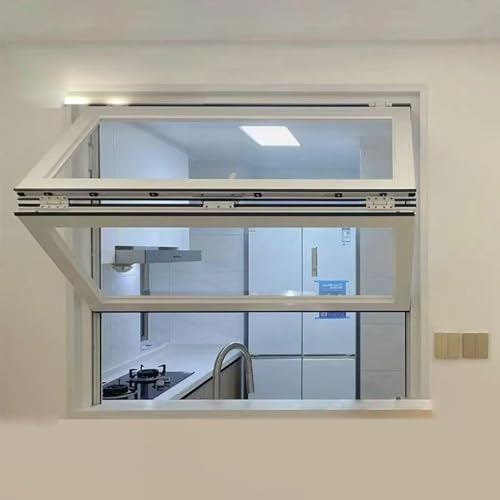 Ventanas con marco de aluminio, ventanas de servicio con persianas enrollables, ventanas corredizas plegables, ventanas de aluminio para casas móviles, ventanas de guillotina doble con flores(White,20