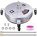 15" Pressure Washer Surface Cleaner with 4 Wheels, Stainless Steel Housing & 1/4" Quick Connector, Power Washer Attachment with 2 Extension Wands, 2 Replacement Nozzles, 4000 PSI (15inch)