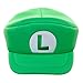 Super Mario Bros Embroidered Luigi L Patch Adult Green Beret Cap