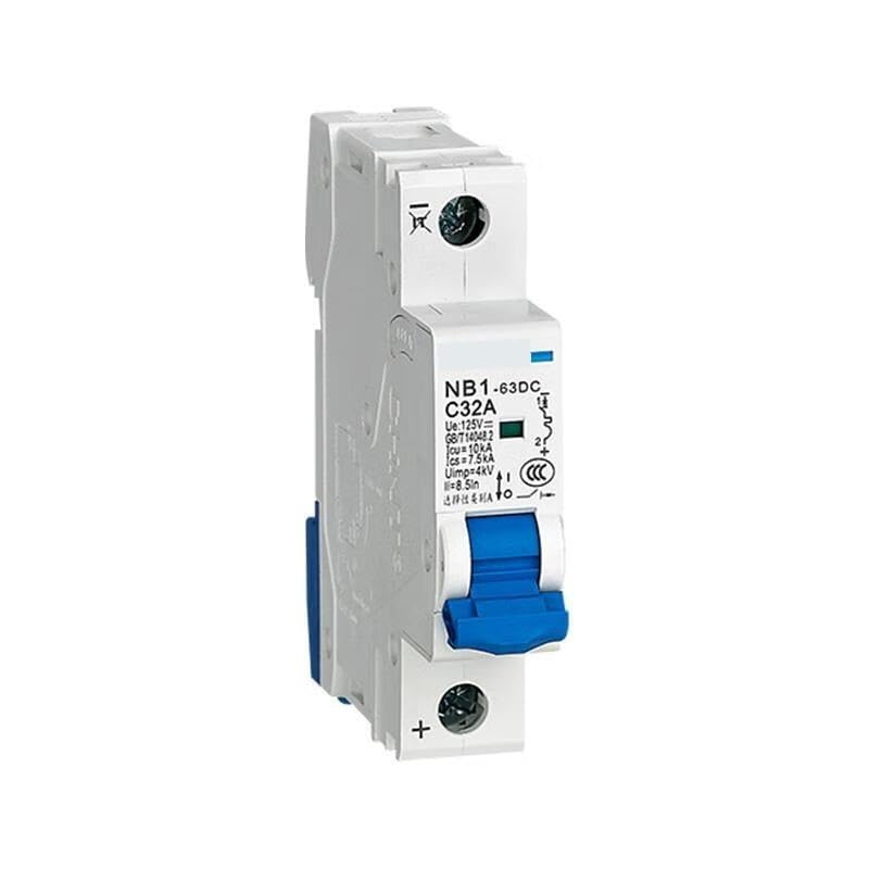 Disjoncteur NB1-63DC 1P C32A DC250V 6KA pour onduleur solaire et protection batterie de stockage