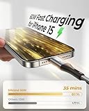 Silkland USB C to USB C Cable 2M 60W, C Charger Cable Fast Charge, Nylon Braided C to C Charger Cable Fast Charge for iPhone 16/Plus/Pro/Pro Max, Samsung S24 S23 Ultra/S24 S23/A14/A54, Pixel 8 Pro 8 - Image 2