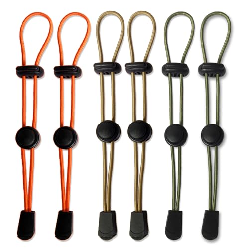 6-Pack Elastic Rope Fasteners - Backpack Accessories for Organizing Gear, Trekking Poles, or Camping...